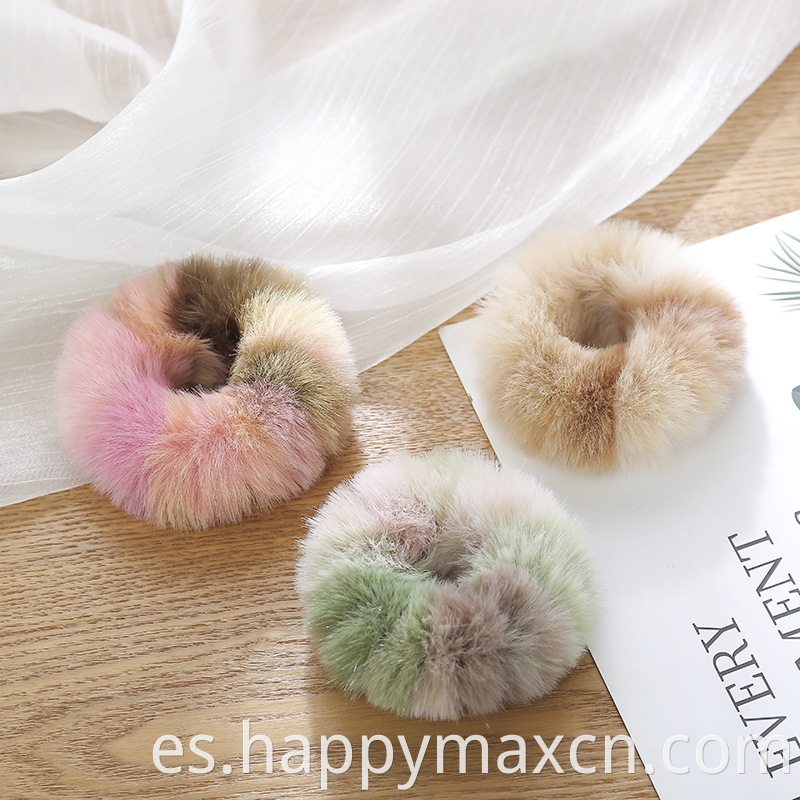 Nuevo estilo Bandas de cabello elástico Surcunchies Winter Scrunchy Ropes para mujeres o niñas Cute